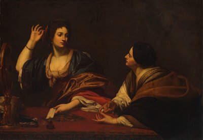Marta regaña a su vana hermana María Magdalena de Unidentified