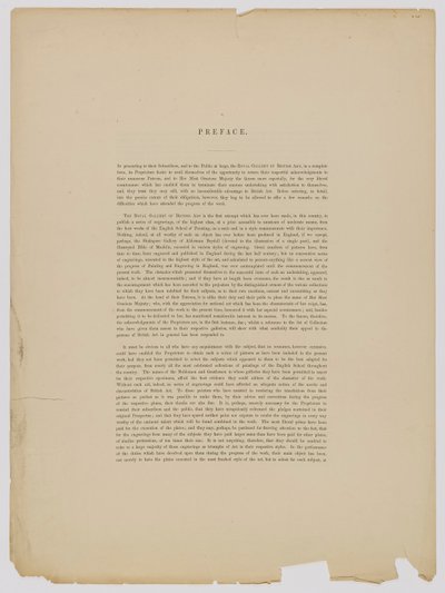 Prefacio de "The Royal Gallery of British Art" (La Real Galería de Arte Británico) de Unidentified