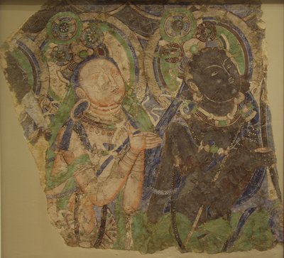 Dos Bodhisattvas que adoran de Unidentified