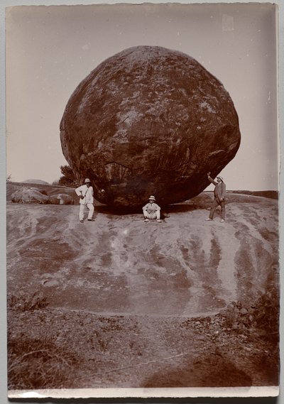 Bola de mantequilla de Krishna, Mahabalipuram de Unidentified Photographer