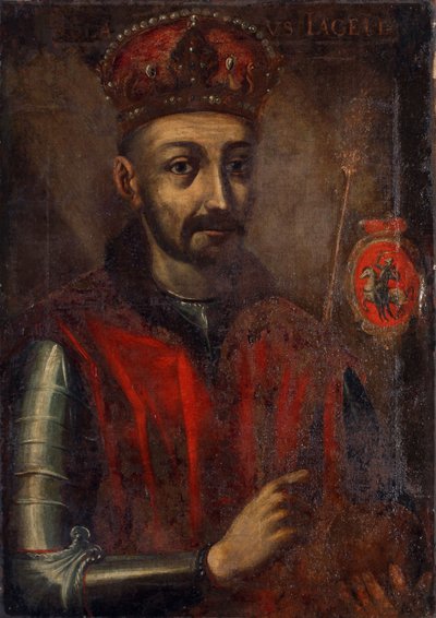 Pintura que representa al Gran Duque de Lituania y Rey de Polonia Jogaila de Unidentified painter label QS