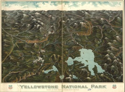 Exposición del Parque Nacional, 1972. Disponible también en el sitio web de la Biblioteca del Congreso como imagen rasterizada. 2 ejemplares de Union Pacific Railroad Company