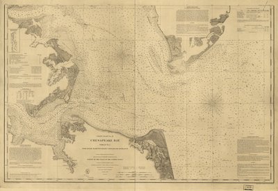 Bahía de Chesapeake, hoja nº 1, río York, Hampton Roads, entrada de Chesapeake... LOC 99447134 de United States Coast Survey