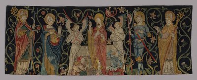 Frontal del altar que representa La Resurrección con cuatro santos de Unknown