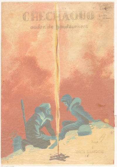 Diseño de banda para: Jack London, Chechaquo entre los buscadores de oro (Chechaquo y los viejos), 1958 de Unknown