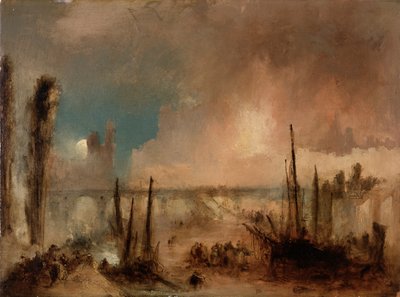Quema de las Casas del Parlamento (6 de octubre de 1834) de Unknown