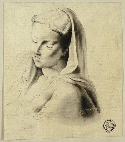 Busto de una mujer con velo de Unknown