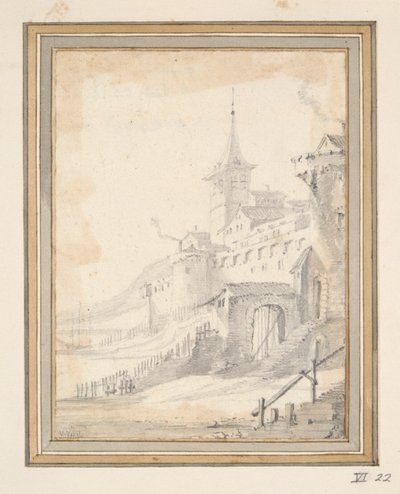 Castillo en un río de Unknown