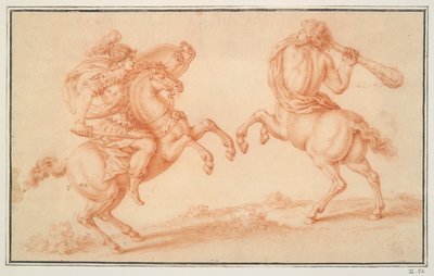 centauro y amazona de Unknown