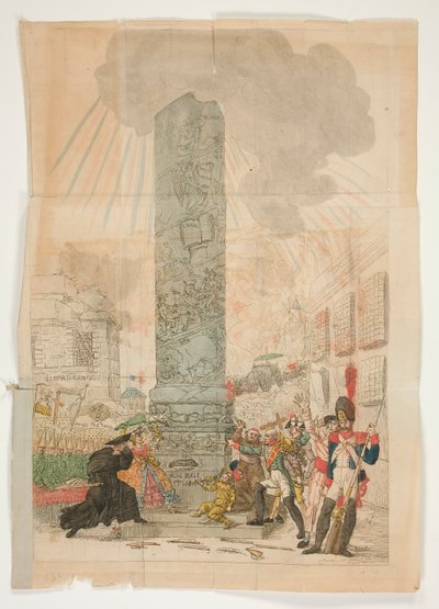 Conflicto frente a un monumento de Unknown