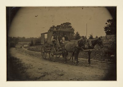 Familia en un vagón de Unknown