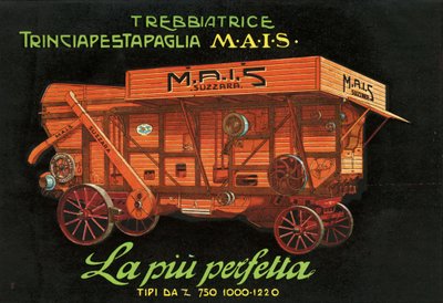 Maquinaria agrícola. Suzzara, 1925 de Unknown