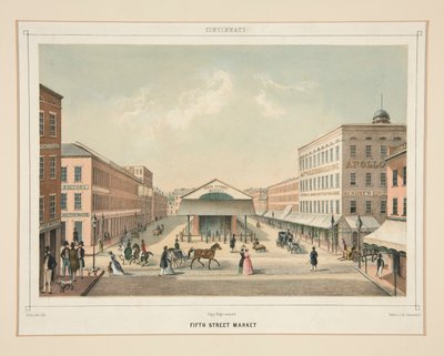 Quinto mercado de la calle, Cincinnati de Unknown