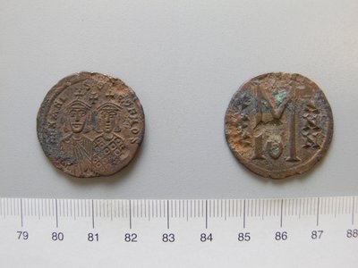 Follis (40 Nummi) de Miguel II; Teófilo I de Desconocido de Unknown