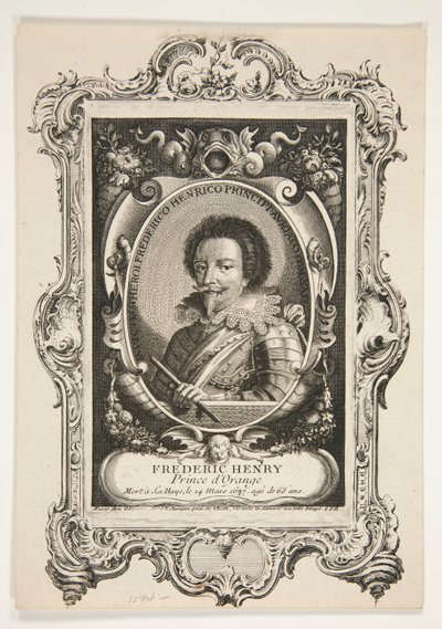 Frederic Henry, Prince of Orange, murió en La Haya el 14 de marzo de 1677, a los 63 años. de Unknown
