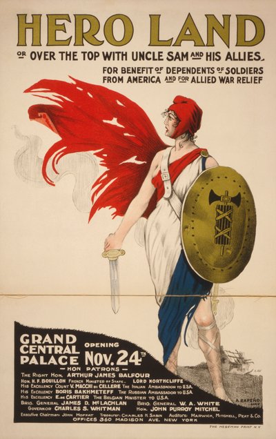 Cartel de Hero Land francés de Unknown