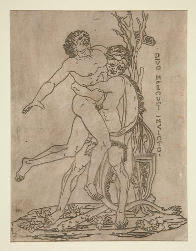 Hércules y Anteo de Unknown