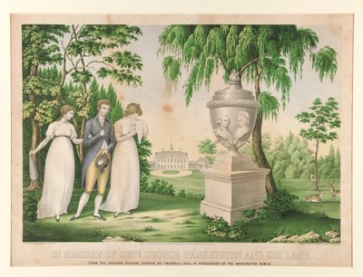 En memoria de Genl. George Washington y su dama de Unknown