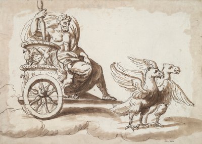 Júpiter en un carro tirado por águilas de Unknown