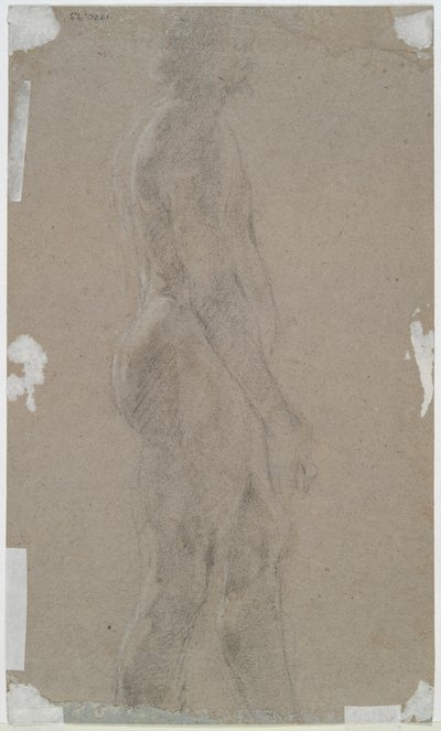 desnudo masculino (anverso); Figura masculina de perfil (verso) de Unknown