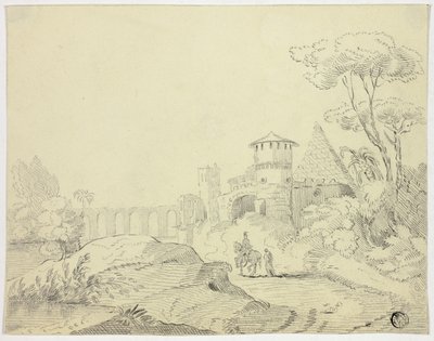 Exterior de Porta Metella, Roma de Unknown