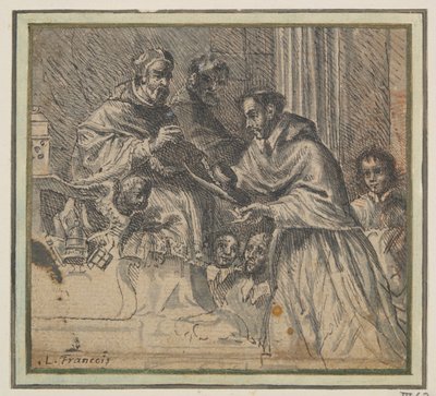 Papa ordenando cardenal (?) de Unknown