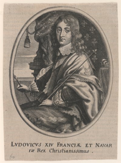 Retrato de Luis XIV, Rey de Francia y Navarra de Unknown