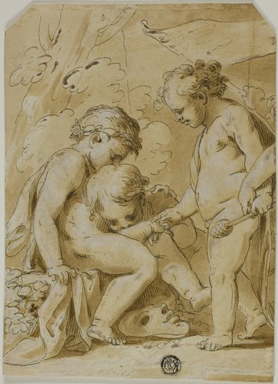 Bacanal de putti de Unknown