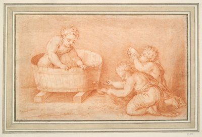 Putti haciendo vino de Unknown