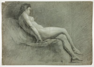 Desnudo Académico Femenino Reclinado de Unknown