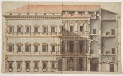 Representación del Palazzo Farnese, Roma de Unknown