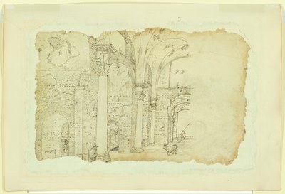 Ruinas de los Términos de Diocleciano (anverso); Otra vista del mismo tema (verso) de Unknown