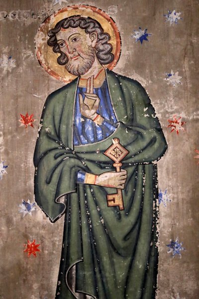 Iglesia Protestante de Saint-Pierre-le-Jeune, San Pedro, Fresco, Estrasburgo, Francia de Unknown