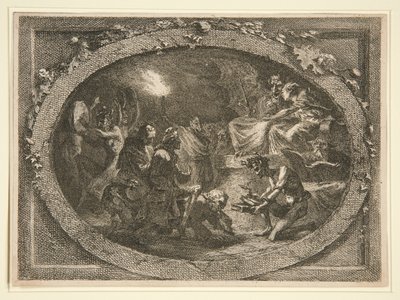 Escena Satánica con Voltaire de Unknown