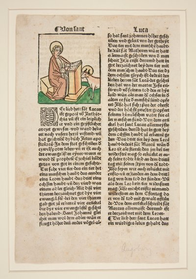 San Lucas. Ilustración para (Jacobus da Voragine) Leyenda Dorada de Unknown