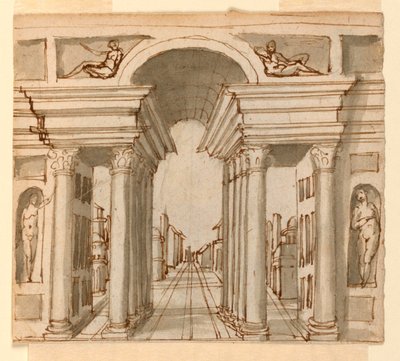 Diseño escénico: perspectiva arquitectónica de Unknown