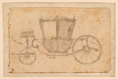Estudio de un carruaje de Unknown