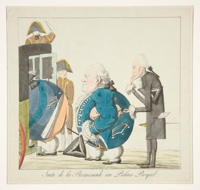 Suite de la Promenade au Palais-Royal (Siguiendo el Promenade en el Palais-Royal) de Unknown