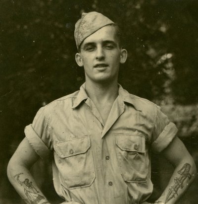 Soldado americano tatuado, c.1941 de Unknown