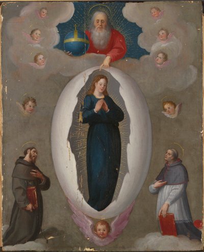 la virgen en el huevo de Unknown