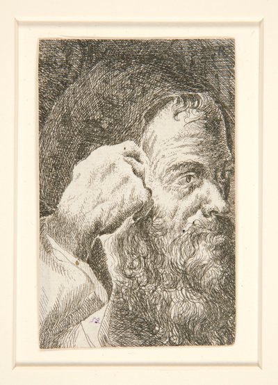 Sin título (Cabeza de hombre barbudo) de Unknown