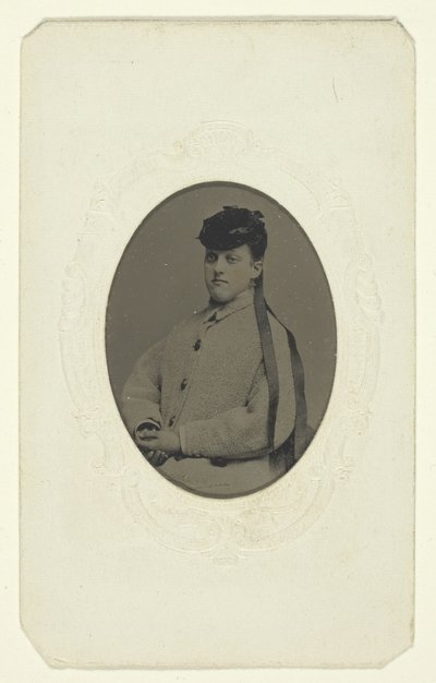 Sin título (Retrato de una mujer con sombrero) de Unknown