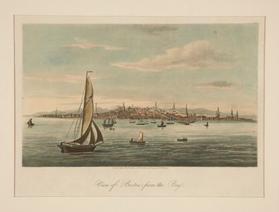 Vista de Boston desde la bahía de Unknown