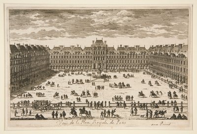 Vista de la Place Royale en París de Unknown