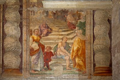 Fresco en la entrada (escena incierta) de Unknown
