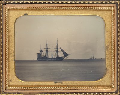 H.M.S. Dauntless Anclado en la Bahía de Carlisle, Barbados de Unknown 19th Century