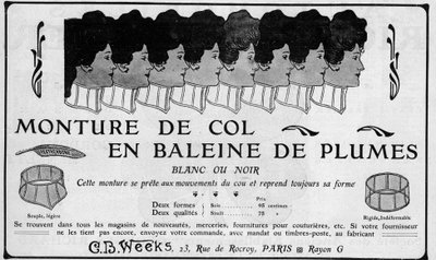 Anuncio de 1904 para el C B Weeks Feather Whale Neck Mount de Unknown artist