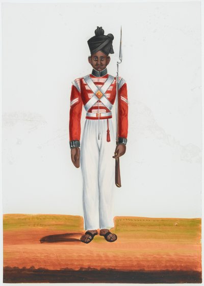 Havildar del 2º Batallón Martin, Ejército de Madrás de Unknown artist