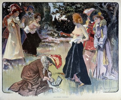 Una cuestión de honor: duelo de mujeres con espada de Unknown artist