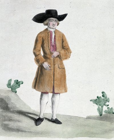 Un cuáquero - dibujo, principios del siglo XIX de Unknown artist